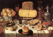 GILLIS, Nicolaes Laid Table dfh France oil painting artist